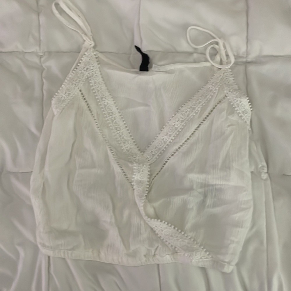 cropped white shirt